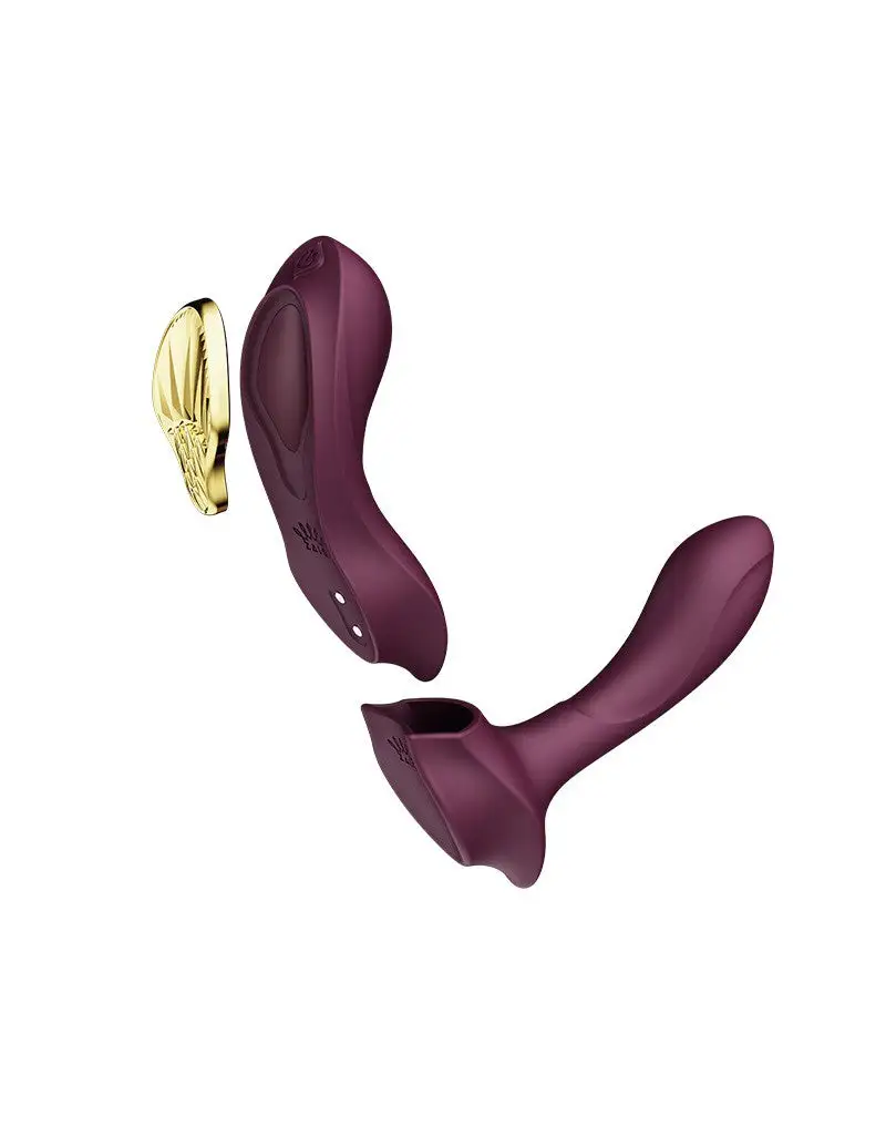 Zalo - Draagbare Panty Vibrator (voor In Een Slipje) Met Afstandsbediening - Paars 5 Zalo - Draagbare Panty Vibrator (voor In Een Slipje) Met Afstandsbediening - Paars - Afbeelding 5