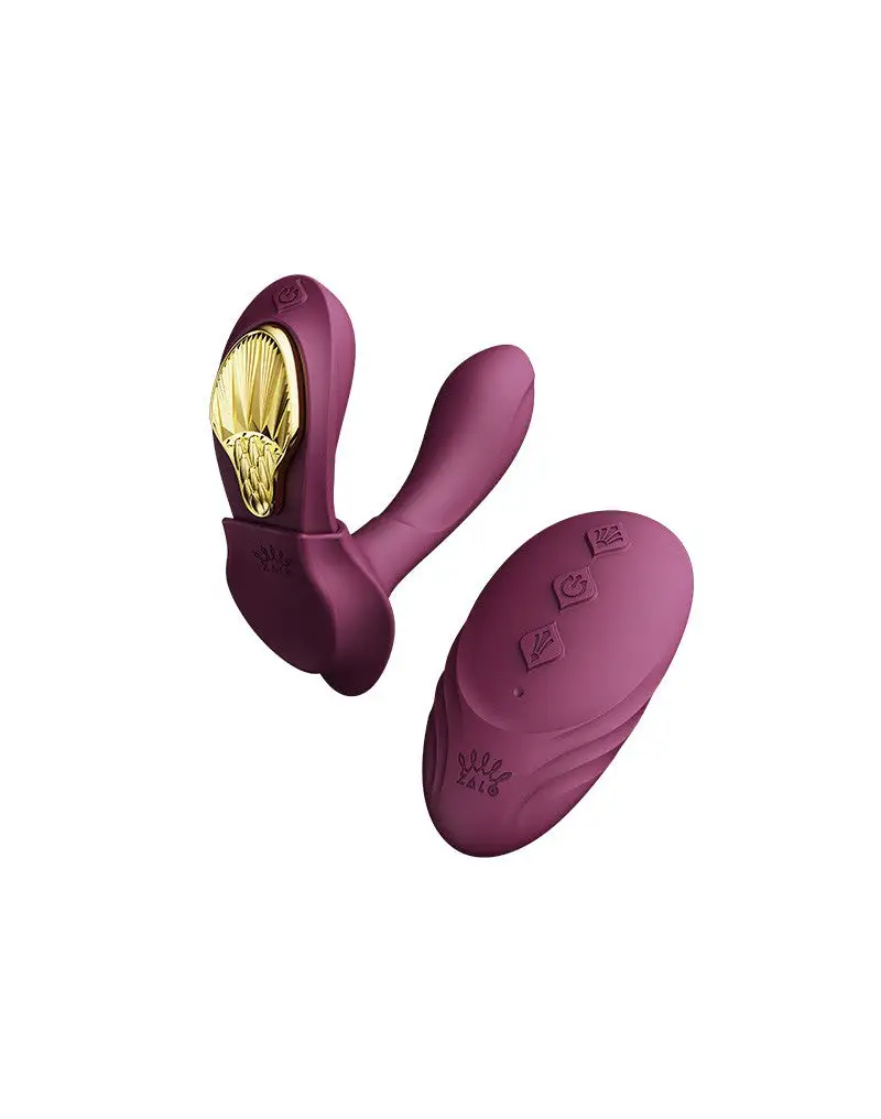 Zalo - Draagbare Panty Vibrator (voor In Een Slipje) Met Afstandsbediening - Paars 1 Zalo - Draagbare Panty Vibrator (voor In Een Slipje) Met Afstandsbediening - Paars