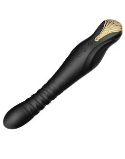 Zalo - King Stotende Vibrator Met Powerthrust Technologie -zwart -Sex Toys winkel ZALO King Stotende Vibrator met powerthrust technologie zwart 6