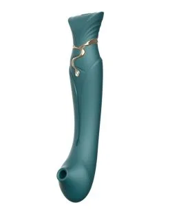 Zalo - Queen PulseWave Vibrator - Smaragd Groen -Sex Toys winkel ZALO Queen PulseWave vibrator smaragd groen 8