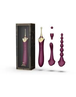 Zalo - Verwarmde Pinpoint Clitoris Vibrator Bess 2 Met Extra Opzetstukken - Paars -Sex Toys winkel ZALO Verwarmde Pinpoint Clitoris Vibrator Bess 2 met extra opzetstukken paars 3