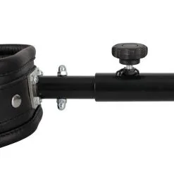 Zado - Metalen Spreidstang Uitschuifbaar Met Leren Boeien - Zwart -Sex Toys winkel Zado Metalen Spreidstang Uitschuifbaar met leren boeien zwart 6