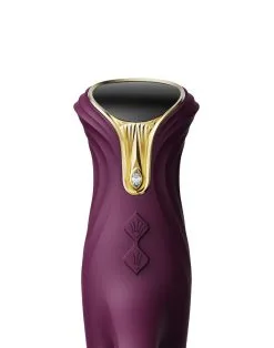 Zalo - Mose - Stotende Tarzan Vibrator - Thrusting Rabbit Vibrator - Amethyst Paars -Sex Toys winkel Zalo Mose Stotende Tarzan Vibrator Thrusting Rabbit Vibrator Amethyst Paars 5