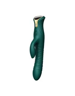 Zalo - Mose - Stotende Tarzan Vibrator - Thrusting Rabbit Vibrator - Smaragd Groen