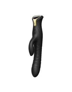 Zalo - Mose - Stotende Tarzan Vibrator - Thrusting Rabbit Vibrator - Zwart