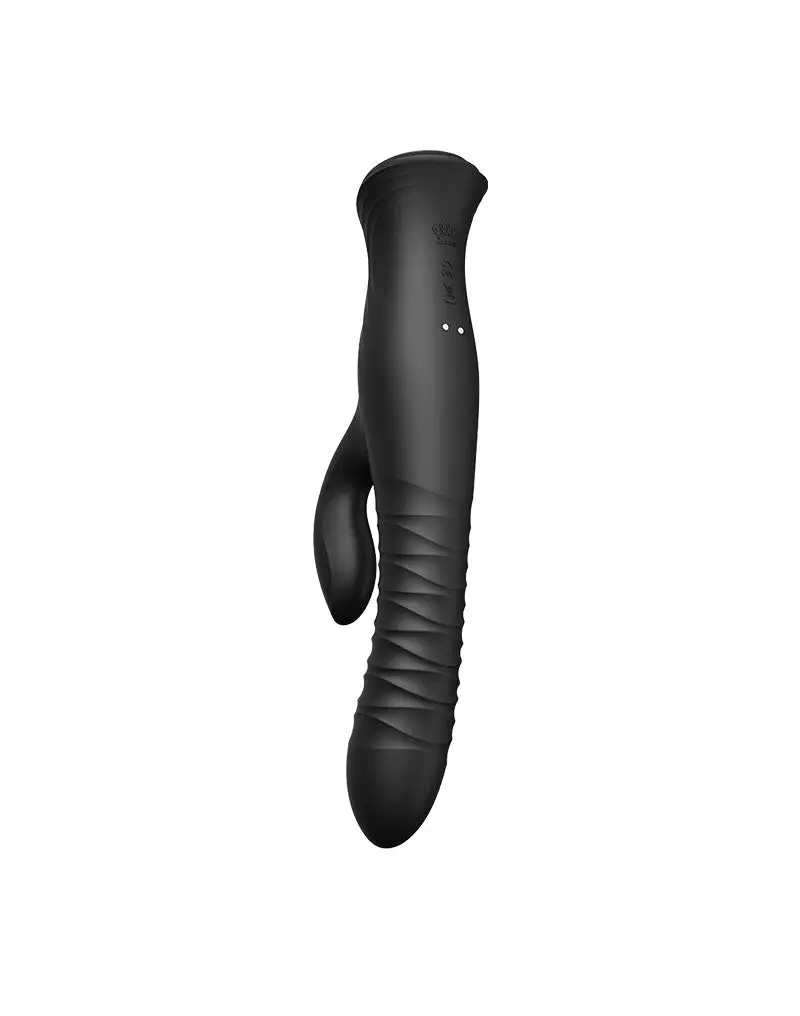 Zalo - Mose - Stotende Tarzan Vibrator - Thrusting Rabbit Vibrator - Zwart 6 Zalo - Mose - Stotende Tarzan Vibrator - Thrusting Rabbit Vibrator - Zwart - Afbeelding 6