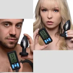 Zeus Electrosex Zeus - E-Stim Pro Siliconen Electrosex Vibrerende Buttplug Met Afstandsbediening -Sex Toys winkel Zeus E Stim Pro Siliconen Electrosex Vibrerende Buttplug Met Afstandsbediening 7