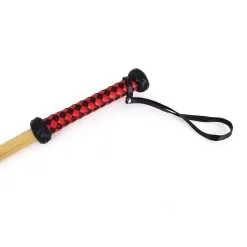 Kiotos Leather Zware Bamboe Cane Met Handvat -Sex Toys winkel Zware Bamboe Cane met handvat 3