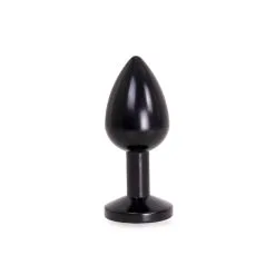 Kiotos Steel Zwarte Aluminium Buttplug Met Wit Sierkristal 7 Kiotos Steel Zwarte Aluminium Buttplug Met Wit Sierkristal -Sex Toys winkel Zwarte Aluminium Buttplug met wit Sierkristal 3