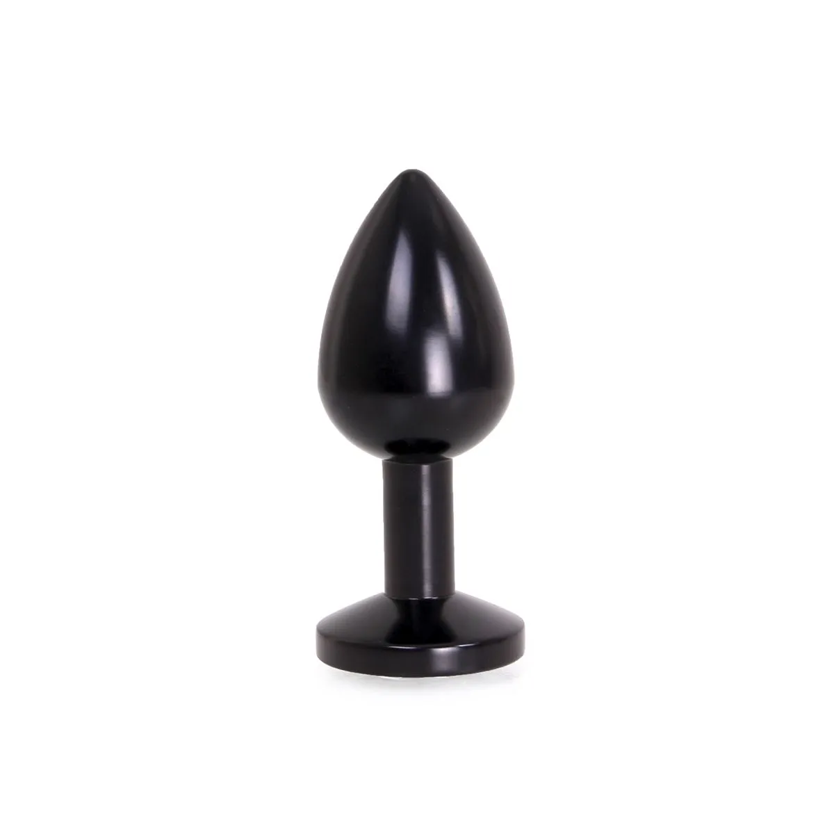 Kiotos Steel Zwarte Aluminium Buttplug Met Wit Sierkristal 3 Kiotos Steel Zwarte Aluminium Buttplug Met Wit Sierkristal - Afbeelding 3