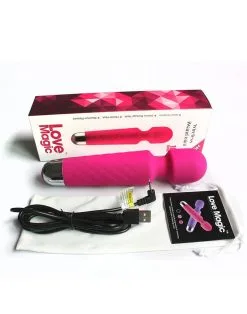 Love Magic IWand Mini Wand Vibrator - Roze -Sex Toys winkel iWand Mini Wand Vibrator roze 3
