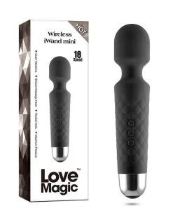 Love Magic IWand Mini Wand Vibrator - Zwart
